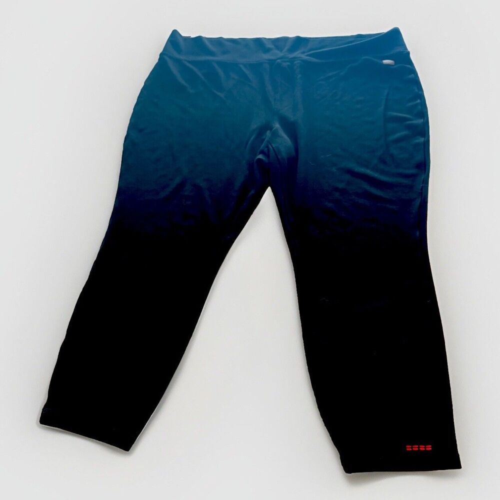 PEACE LOVE‎ WORLD High Waisted Leggings Size 1x Full Length Ponte Knit Black